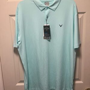 Callaway Opti Dri Polo Shirt XL Limpet Shell Green Golf